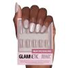 Glamnetic Press On Nails & Brush On Nail Glue Bundle – Pure Intentions | Glossy, Iridescent Short Round Nails, Reusable | 12 Sizes – 30 Nail Kit with Glue