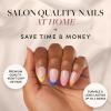 Glamnetic Press-On Nails Bundle – Sprinkles & Wild Card | Glossy Short Almond Rainbow French Tip Nails | Semi-Transparent Short Almond Trendy Pastel Nails | Reusable, Salon-Quality Nail Kits