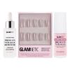 Glamnetic Press-On Nails – Pure Intentions | Super Strong Brush On Nail Glue & Nail Adhesive Tabs | Glossy, Iridescent Short Round Nails | 12 Sizes – 30 Nail Kit with Glue and Nail Tabs
