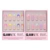 Glamnetic Press-On Nails Bundle – Sprinkles & Wild Card | Glossy Short Almond Rainbow French Tip Nails | Semi-Transparent Short Almond Trendy Pastel Nails | Reusable, Salon-Quality Nail Kits