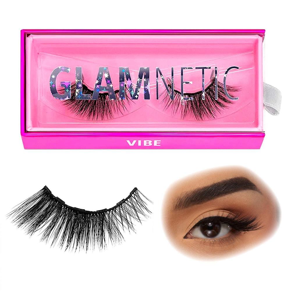 imageGlamnetic Magnetic Eyelashes  Babygirl  Short Magnetic Lashes 60 Wears Reusable Faux Mink Lashes Wispy Round Natural Look  1 PairVibe