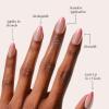 Glamnetic Press-On Nails – Bubble Gum Glaze | Super Strong Brush On Nail Glue & Nail Adhesive Tabs | Short Almond Pink French Tip Nails with a Glazed Finish | 15 Sizes – 30 Nail Kit with Glue