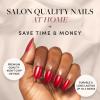 Glamnetic Press-On Nails Bundle – Berry Maroon & Cherry Glaze | Opaque Dark Red Maroon Short Round False Nails | Short Round Bright Cherry Red Nails with a Glaze Finish