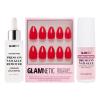 Glamnetic Fiery Red Press-On Nails – Reusable, Super Strong Brush On Nail Glue & Remover – 15 Sizes, 30 Nails