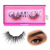 Glamnetic Magnetic Eyelashes – Babygirl | Short Magnetic Lashes, 60 Wears Reusable Faux Mink Lashes, Wispy Round Natural Look – 1 Pair(Vixen)