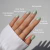 Glamnetic Press On Nails – Honeydewy | Short Squoval Fake Nails in Mint Green with Glazed Finish, Salon Quality | 15 Sizes – 30 Nail Kit with Glue(Honeydewy)
