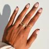 Glamnetic Press On Nails – Honeydewy | Short Squoval Fake Nails in Mint Green with Glazed Finish, Salon Quality | 15 Sizes – 30 Nail Kit with Glue(Cherry Mood)