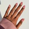 Glamnetic Press On Nails – Honeydewy | Short Squoval Fake Nails in Mint Green with Glazed Finish, Salon Quality | 15 Sizes – 30 Nail Kit with Glue(Guava Drop)