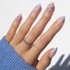 Glamnetic Press On Nails – Sky Berry | Short Almond Fake Nails with Milky White Base & Blue Aura Center in Glazed Finish, Salon Quality | 15 Sizes – 30 Nail Kit with Glue(Bluebelle)