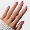 Glamnetic Press On Nails – Sky Berry | Short Almond Fake Nails with Milky White Base & Blue Aura Center in Glazed Finish, Salon Quality | 15 Sizes – 30 Nail Kit with Glue(Cherry Bomb)