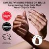 Glamnetic Press On Nails – Short Oval Fake Nails with Blue French Tips, Polka Dots & Whale Accents | Salon Quality Summer Nails | Whale Waves | 15 Sizes – 30 Nail Kit with Glue(Sunbaked)