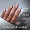 Glamnetic Press On Nails – Short Oval Fake Nails with Blue French Tips, Polka Dots & Whale Accents | Salon Quality Summer Nails | Whale Waves | 15 Sizes – 30 Nail Kit with Glue(Tuscan Twist)