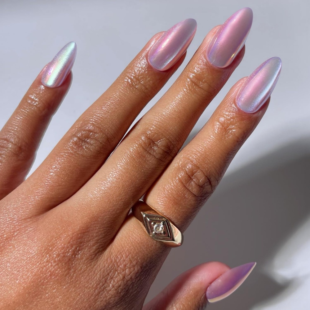 image:imageGlamnetic Press On Nails Medium Coffin Fake Nails Glazed Red Press On Nails Salon Quality Kit with Glue Runway Red 30 Nail Set in 15 Sizes2G Timeless Oyster
