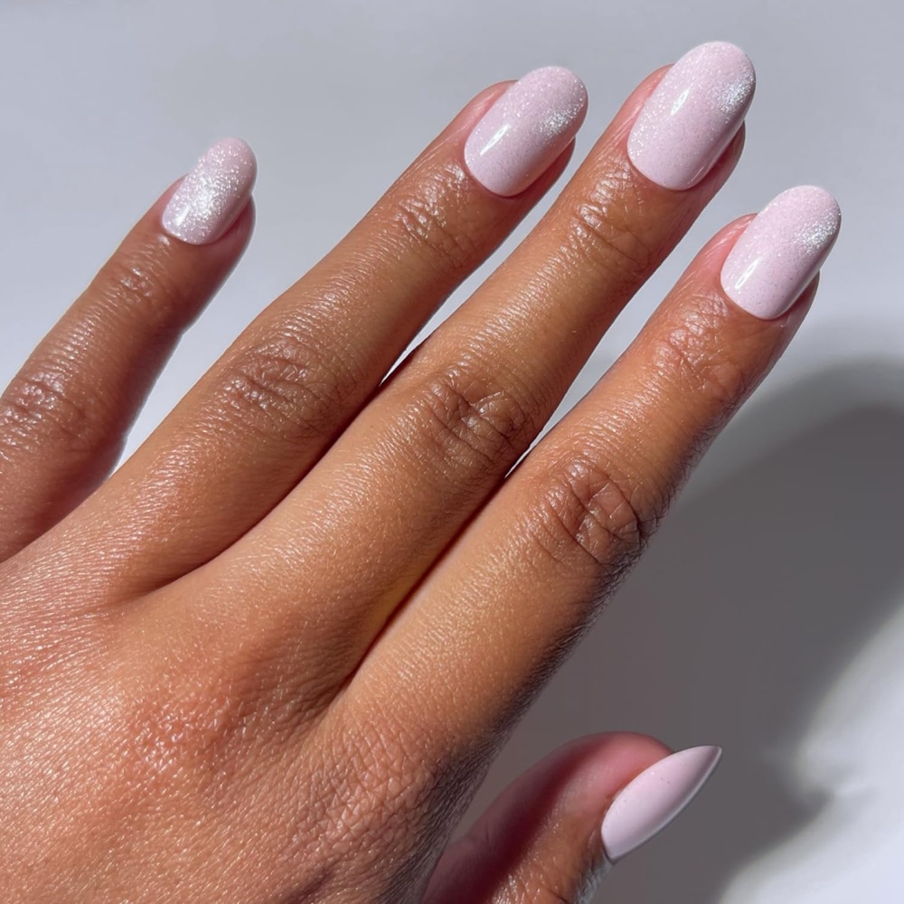image:imageGlamnetic Press On Nails Medium Coffin Fake Nails Glazed Red Press On Nails Salon Quality Kit with Glue Runway Red 30 Nail Set in 15 Sizes3B Pink Whisper