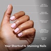 Glamnetic Press On Nails – Medium Coffin Fake Nails | Glazed Red Press On Nails, Salon Quality Kit with Glue | Runway Red – 30 Nail Set in 15 Sizes(1E – Pink Pop)