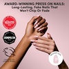 Glamnetic Press On Nails – Medium Coffin Fake Nails | Glazed Red Press On Nails, Salon Quality Kit with Glue | Runway Red – 30 Nail Set in 15 Sizes(3A – Pink Darling)