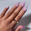 Glamnetic Press On Nails – Medium Coffin Fake Nails | Glazed Red Press On Nails, Salon Quality Kit with Glue | Runway Red – 30 Nail Set in 15 Sizes(2A – Oyster Pearl)
