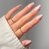 Glamnetic Press On Nails – Medium Coffin Fake Nails | Glazed Red Press On Nails, Salon Quality Kit with Glue | Runway Red – 30 Nail Set in 15 Sizes(3F – Pink Secret)