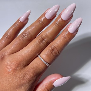 Glamnetic Press On Nails – Medium Coffin Fake Nails | Glazed Red Press On Nails, Salon Quality Kit with Glue | Runway Red – 30 Nail Set in 15 Sizes(3G – Promise Kept)