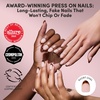 Glamnetic Press On Nails – Extra Short Fake Nails | Tortoiseshell French Tip Press On Nails, Salon Quality Kit with Glue | Unbothered – 30 Nail Set in 15 Sizes(2H – High Standards)