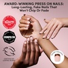 Glamnetic Press On Nails – Extra Short Fake Nails | Tortoiseshell French Tip Press On Nails, Salon Quality Kit with Glue | Unbothered – 30 Nail Set in 15 Sizes(2C – The Trendsetter)