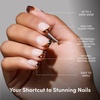 Glamnetic Press On Nails – Extra Short Fake Nails | Tortoiseshell French Tip Press On Nails, Salon Quality Kit with Glue | Unbothered – 30 Nail Set in 15 Sizes(2C – The Trendsetter)