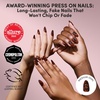 Glamnetic Press On Nails – Extra Short Fake Nails | Tortoiseshell French Tip Press On Nails, Salon Quality Kit with Glue | Unbothered – 30 Nail Set in 15 Sizes(1A – Expensive Taste)