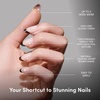 Glamnetic Press On Nails – Extra Short Fake Nails | Tortoiseshell French Tip Press On Nails, Salon Quality Kit with Glue | Unbothered – 30 Nail Set in 15 Sizes(2B – No Apologies)