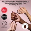 Glamnetic Press On Nails – Extra Short Fake Nails | Tortoiseshell French Tip Press On Nails, Salon Quality Kit with Glue | Unbothered – 30 Nail Set in 15 Sizes(1D – Main Reference)