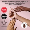 Glamnetic Press On Nails – Extra Short Fake Nails | Tortoiseshell French Tip Press On Nails, Salon Quality Kit with Glue | Unbothered – 30 Nail Set in 15 Sizes(1F – Mine By Right)