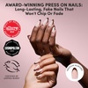 Glamnetic Press On Nails – Extra Short Fake Nails | Tortoiseshell French Tip Press On Nails, Salon Quality Kit with Glue | Unbothered – 30 Nail Set in 15 Sizes(2G – No Competition)