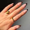 Glamnetic Press On Nails – Extra Short Fake Nails | Tortoiseshell French Tip Press On Nails, Salon Quality Kit with Glue | Unbothered – 30 Nail Set in 15 Sizes(2G – No Competition)