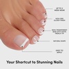 Glamnetic Press On Toenails – Natural Fake Nails | Sun-Kissed Coral Glazed Press On Toenails, Salon Quality Press On Nails Kit with Glue | Lush Coral – 32 Nail Set in 16 Sizes(MaDamn)