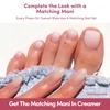 Glamnetic Press On Toenails – Natural Fake Nails | Sun-Kissed Coral Glazed Press On Toenails, Salon Quality Press On Nails Kit with Glue | Lush Coral – 32 Nail Set in 16 Sizes(Creamer)
