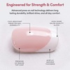 Glamnetic Press On Toenails – Natural Fake Nails | Sun-Kissed Coral Glazed Press On Toenails, Salon Quality Press On Nails Kit with Glue | Lush Coral – 32 Nail Set in 16 Sizes(2 – Hot Pink)