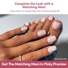 Glamnetic Press On Toenails – Natural Fake Nails | Sun-Kissed Coral Glazed Press On Toenails, Salon Quality Press On Nails Kit with Glue | Lush Coral – 32 Nail Set in 16 Sizes(9 – Pinky Promise)