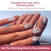 Glamnetic Press On Toenails – Natural Fake Nails | Sun-Kissed Coral Glazed Press On Toenails, Salon Quality Press On Nails Kit with Glue | Lush Coral – 32 Nail Set in 16 Sizes(Pure Intentions)