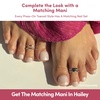 Glamnetic Press On Toenails – Natural Fake Nails | Sun-Kissed Coral Glazed Press On Toenails, Salon Quality Press On Nails Kit with Glue | Lush Coral – 32 Nail Set in 16 Sizes(Hailey)
