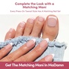 Glamnetic Press On Toenails – Natural Fake Nails | Sun-Kissed Coral Glazed Press On Toenails, Salon Quality Press On Nails Kit with Glue | Lush Coral – 32 Nail Set in 16 Sizes(MaDamn)