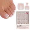 Glamnetic Press On Toenails – Natural Fake Nails | Sun-Kissed Coral Glazed Press On Toenails, Salon Quality Press On Nails Kit with Glue | Lush Coral – 32 Nail Set in 16 Sizes(MaDamn)